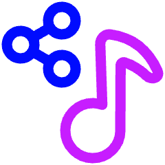 Share Playlist Icon from Plump Neon Set