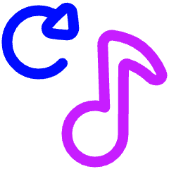 Sync Playlist Icon from Plump Neon Set