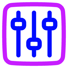 Equalizer Icon from Plump Neon Set