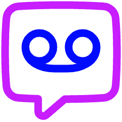 Recording Tape Bubble Square Icon from Plump Neon Set