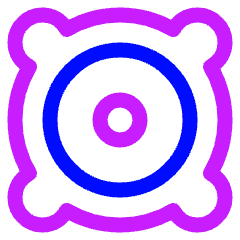 Speaker 1 Icon from Plump Neon Set