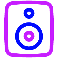 Speaker 2 Icon from Plump Neon Set