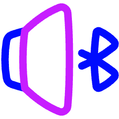 Volume Bluetooth Icon from Plump Neon Set