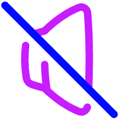 Volume Off Icon from Plump Neon Set