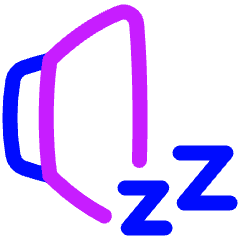 Volume Sleep Icon from Plump Neon Set