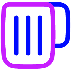 Beer Mug Icon from Plump Neon Set