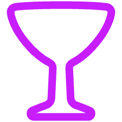 Cocktail Glass Icon from Plump Neon Set