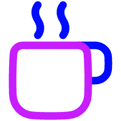 Coffee Mug Icon from Plump Neon Set