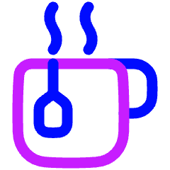 Tea Hot Relax Icon from Plump Neon Set