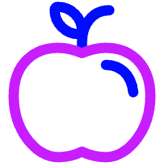 Apple Icon from Plump Neon Set