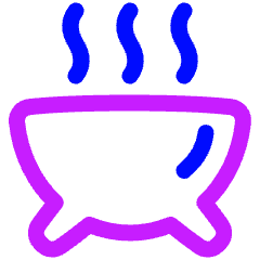 Barbeque Pot Icon from Plump Neon Set