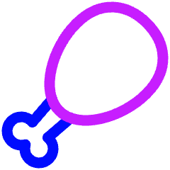 Drum Stick Icon from Plump Neon Set