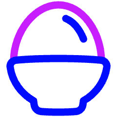 Egg Icon from Plump Neon Set