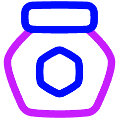 Honey Pot Icon from Plump Neon Set