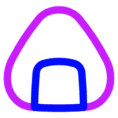 Riceball Icon from Plump Neon Set