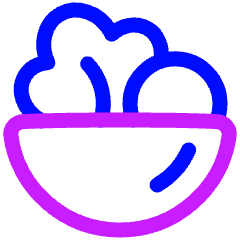 Salad Vegetable Diet Icon from Plump Neon Set