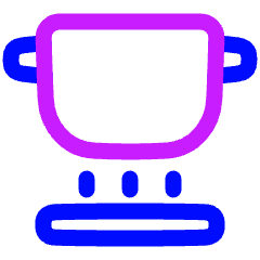 Induction Pot Icon from Plump Neon Set