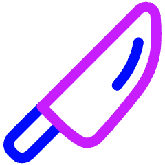 Knife 2 Icon from Plump Neon Set