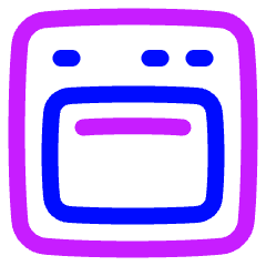 Oven Icon from Plump Neon Set