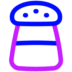 Salt Bottle Icon from Plump Neon Set