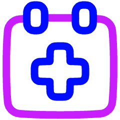 Waiting Appointments Calendar Icon from Plump Neon Set