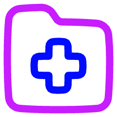 Medical Folder Icon from Plump Neon Set