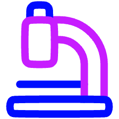 Microscope Observation Sciene Icon from Plump Neon Set