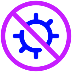 Virus Antivirus Icon from Plump Neon Set