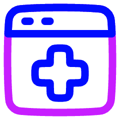 Online Medical Web Service Icon from Plump Neon Set