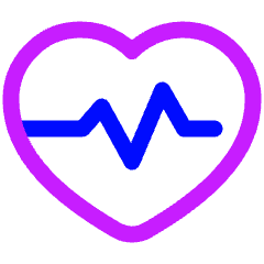 Heart Rate Icon from Plump Neon Set