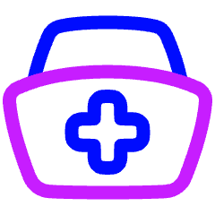 Nurse Hat Icon from Plump Neon Set