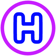 Hospital Sign Circle Icon from Plump Neon Set