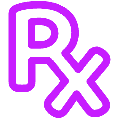 Prescription Pills Drugs Healthcare Icon from Plump Neon Set