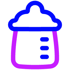 Baby Botlle Icon from Plump Neon Set