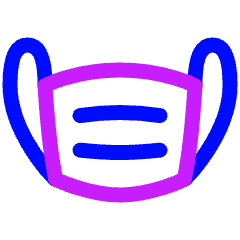 Flu Mask Icon from Plump Neon Set