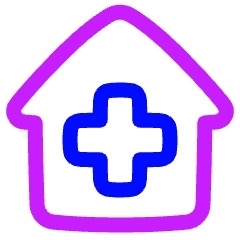 Medical House 1 Icon from Plump Neon Set
