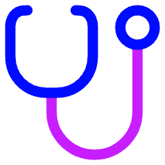 Stethoscope Icon from Plump Neon Set