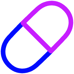 Tablet Capsule Icon from Plump Neon Set