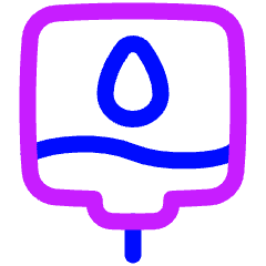 Blood Bag Donation Icon from Plump Neon Set