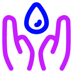 Blood Donate Drop Icon from Plump Neon Set