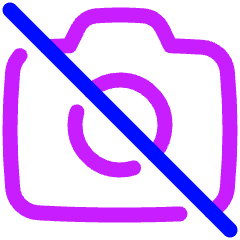 Camera Disabled Icon from Plump Neon Set