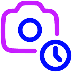 Camera Timer Icon from Plump Neon Set