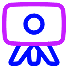 Camera Tripod Icon from Plump Neon Set