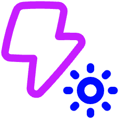 Flash Constant Light Icon from Plump Neon Set