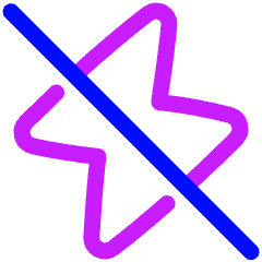 Flash Off Icon from Plump Neon Set