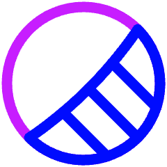 Bottom Right Half Shadow Circle Icon from Plump Neon Set