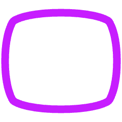 Composition Oval Icon from Plump Neon Set