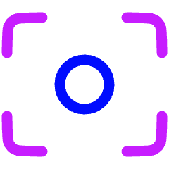 Focus Center Icon from Plump Neon Set