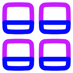 Polaroid Four Icon from Plump Neon Set