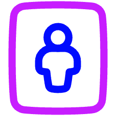 Portrait Setting Icon from Plump Neon Set